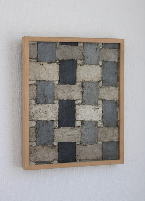 Angela Dickerson Stone Patchwork Original Framed Artwork