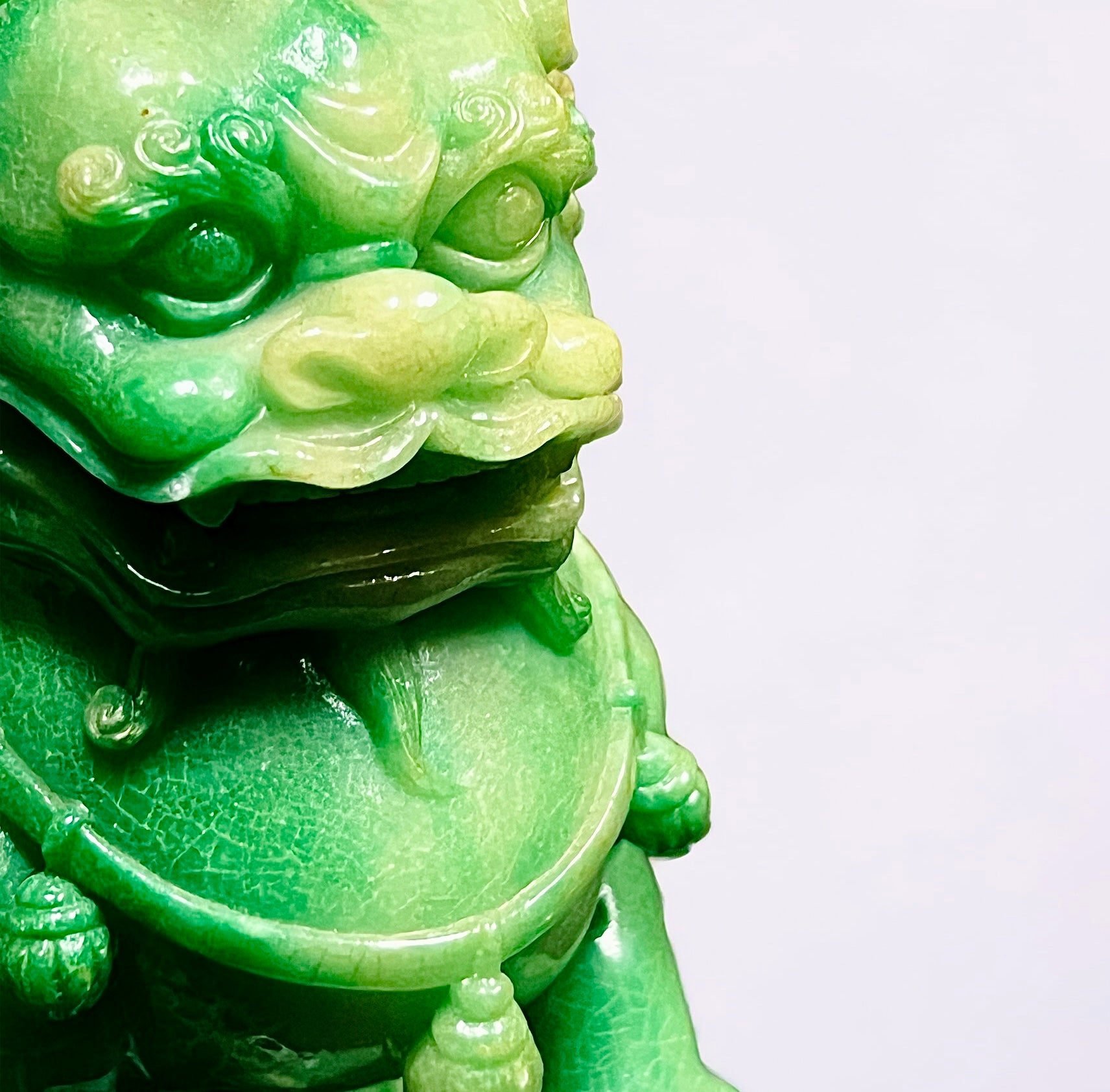 Green Onyx Foo Dogs (Pair)