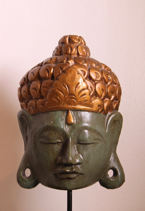 Decorative Buddha Head on Stand