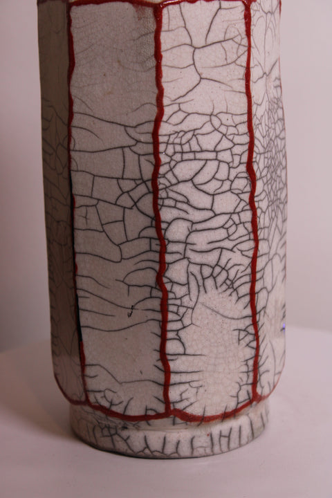 Crackle Glaze Studio Pottery Vase