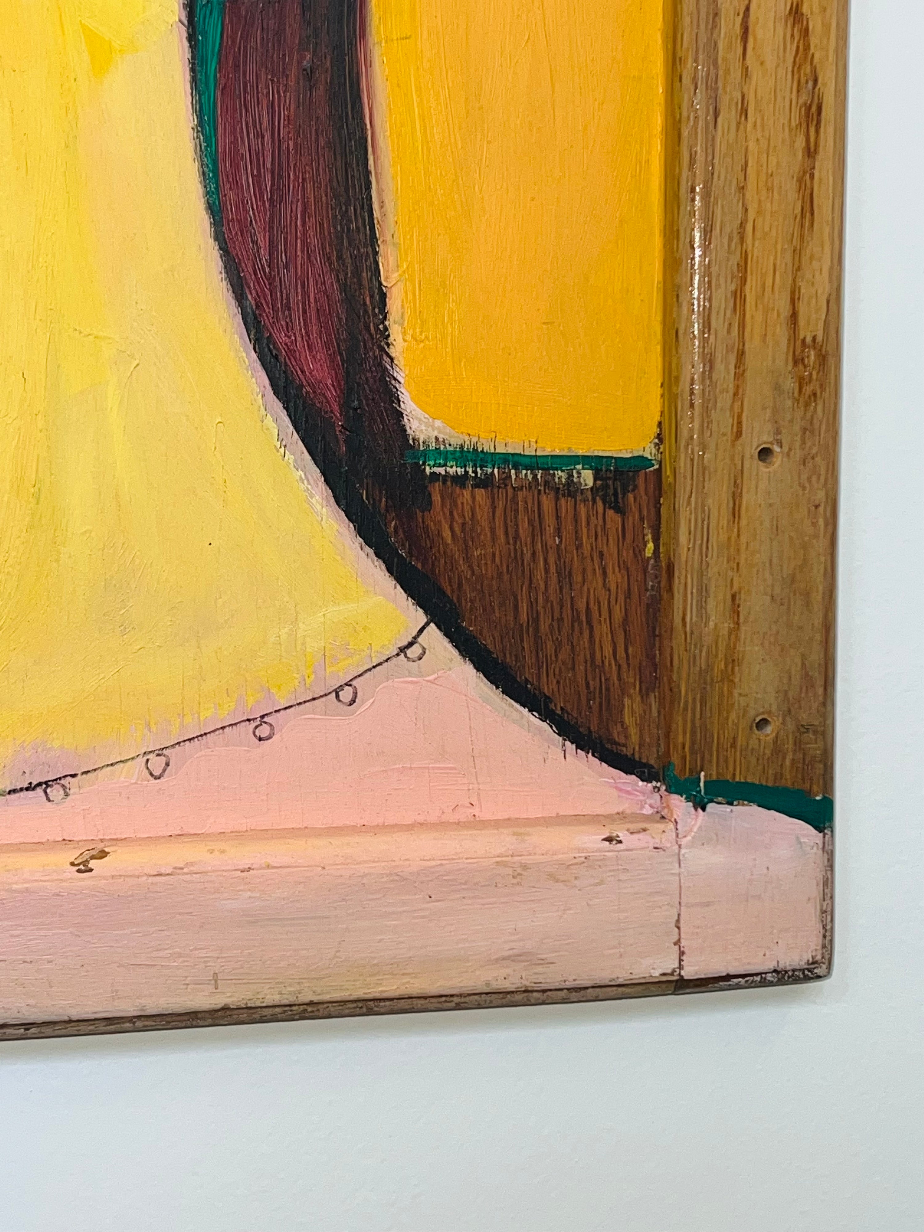“Mustard Madam” Abstract (Vintage)