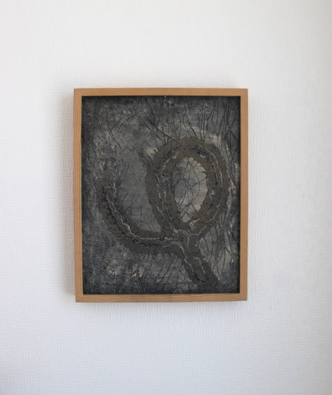Angela Dickerson Charcoal Loop Original Framed Artwork