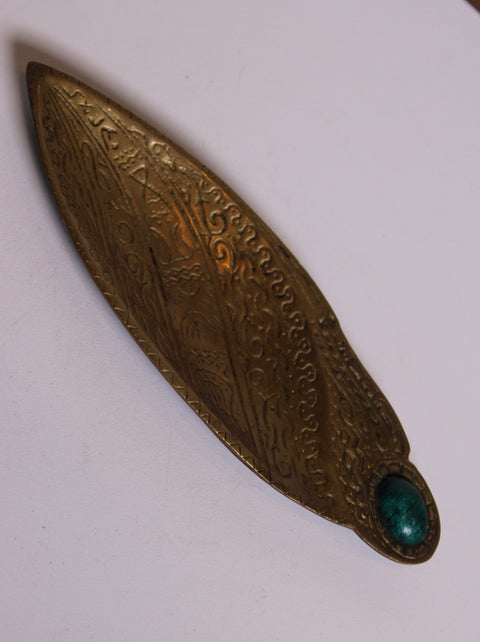 Engraved Brass Letter Opener