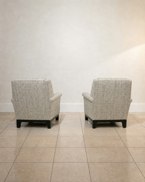 Pair of Mid-Century Low Chairs Asian Chairs