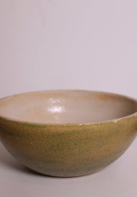 Mushroom Motif Studio Pottery Bowl