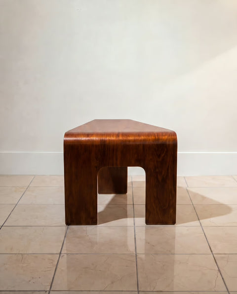 “Ekornes Stressless” Pair Mid Century Bentwood Side Tables