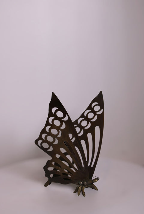 Vintage Mid-Century Brass Butterfly Sculpture