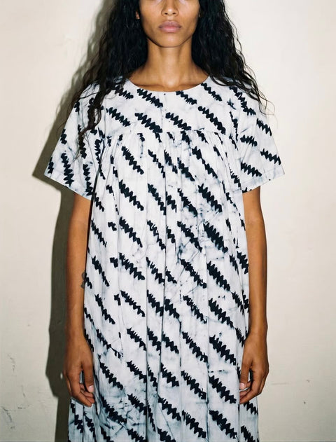 Vintage Blue Pattern Tunic