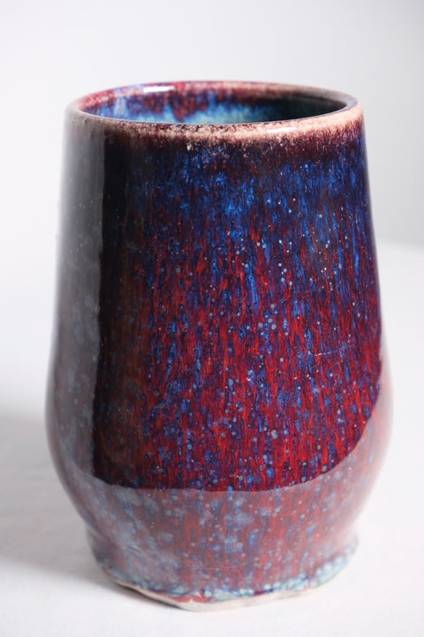 Vintage Blue/Magenta MCM Vase/Cup