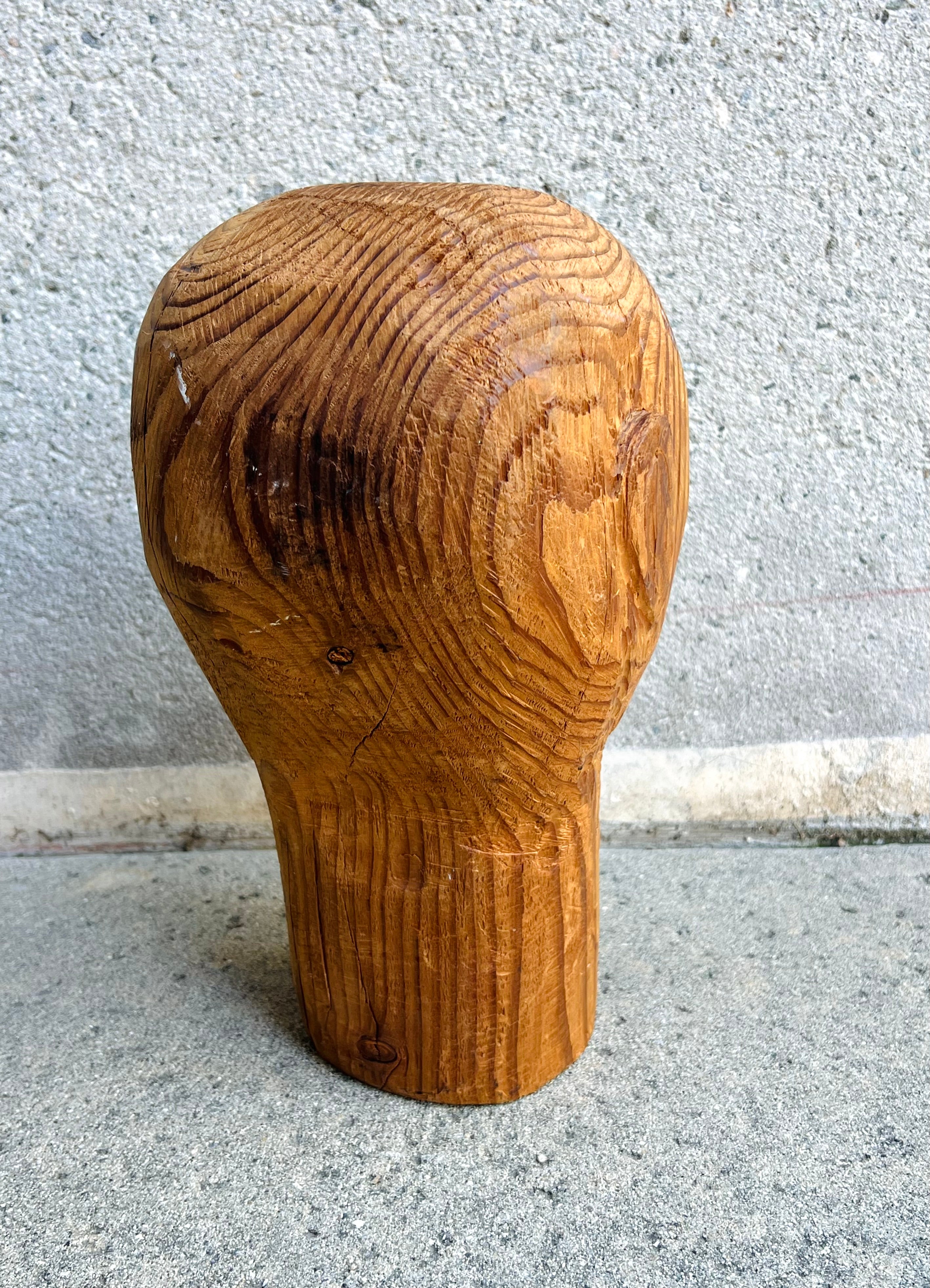Wooden MCM Head (Vintage) (Sold)