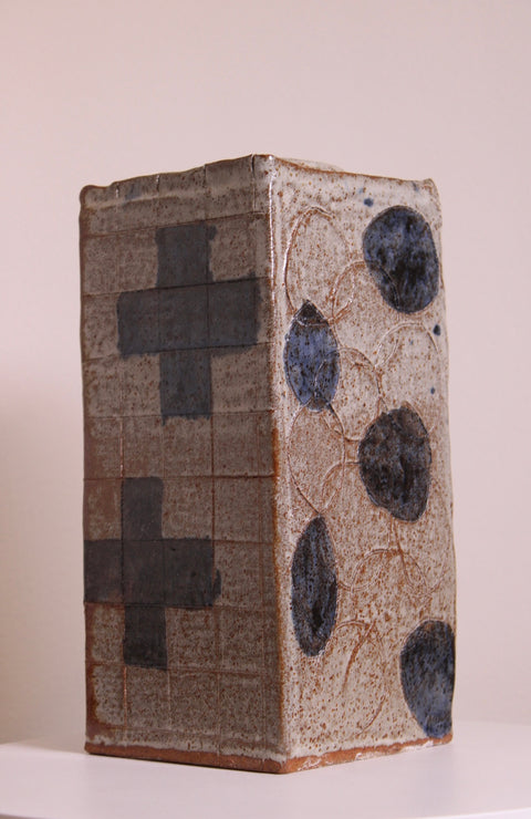 Abstract Geometric Studio Pottery Vase