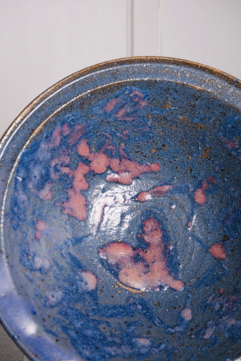 Vintage Blue / Pink Studio Bowl
