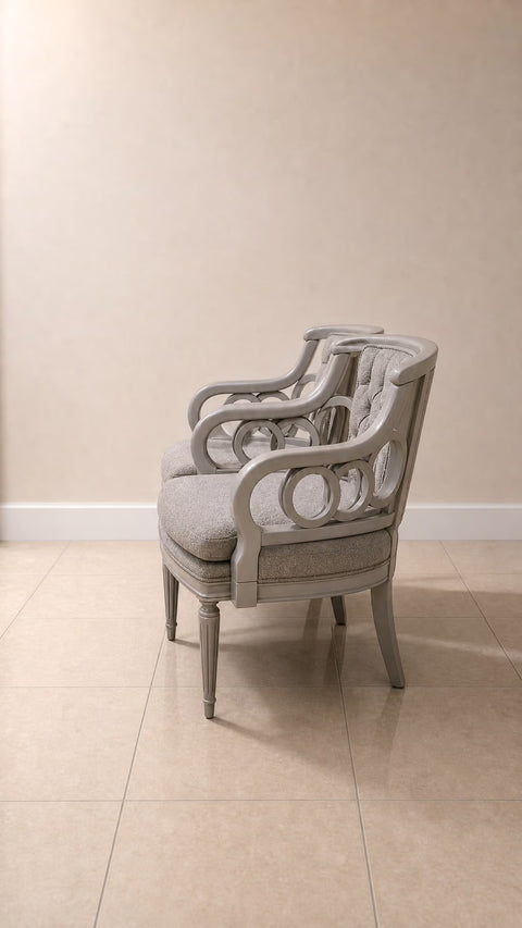Grey Vintage Mid-century Chairs