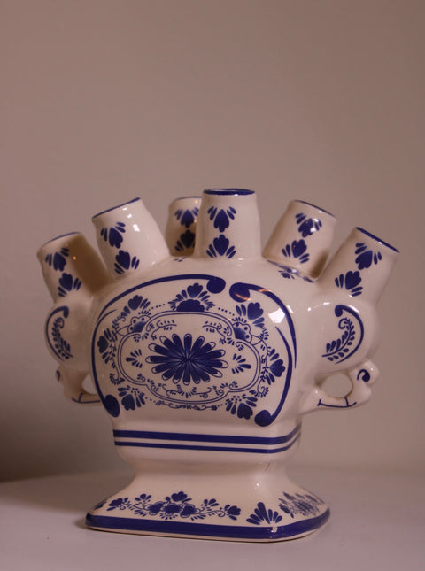 Blue & White Tulipiere Vase