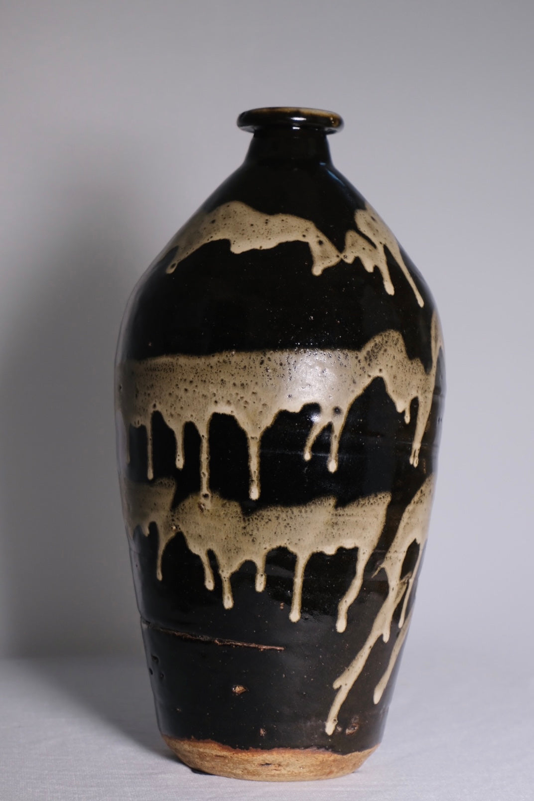 Studio Pottery Glazed Drip Vase
