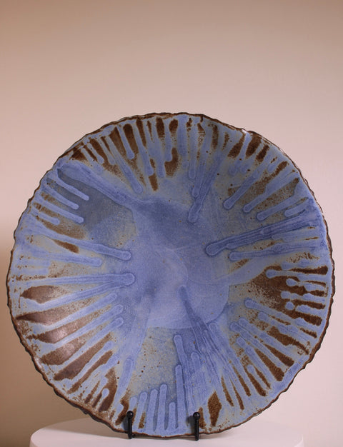 Blue Spiral Studio Pottery Charger