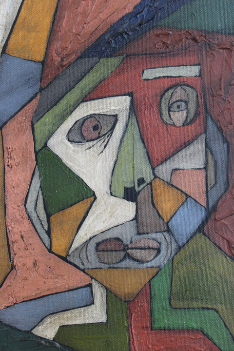 Angela Dickerson Color Block Quartet Original Framed Artwork