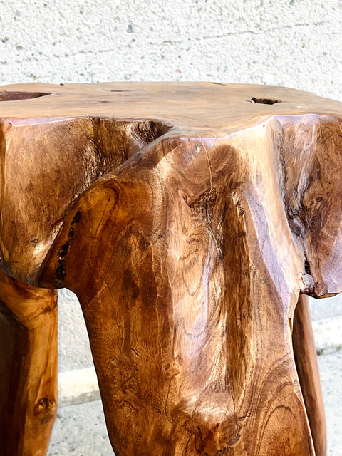 Live Edge Wood Side Table