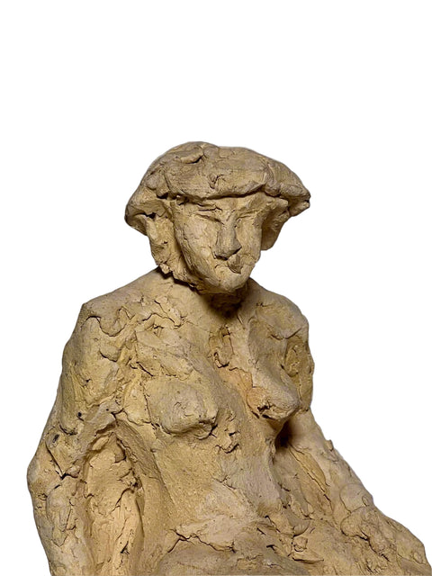 Terracotta Clay Laying Figurine (Vintage)