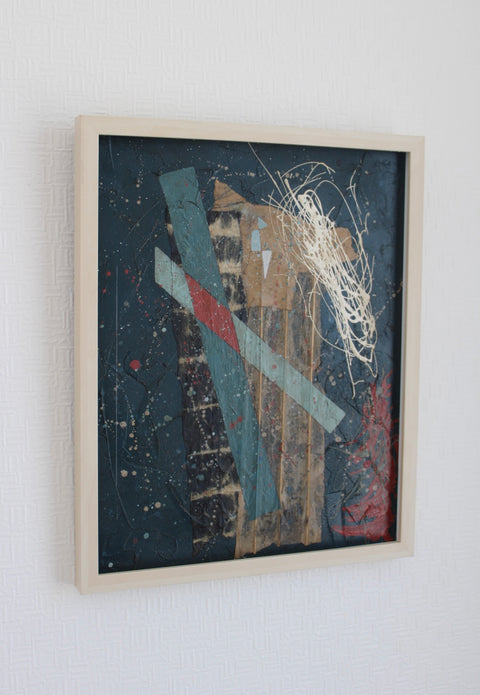 Angela Dickerson Red Static Original Framed Artwork