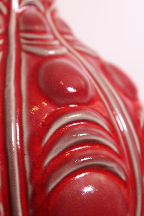 Art Deco Revival Relief Pottery Vase
