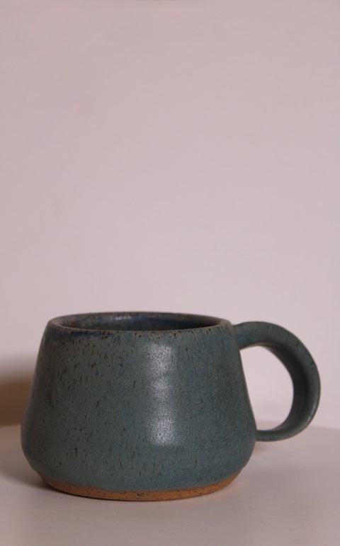 Signed Blue-Green Studio Pottery Mug