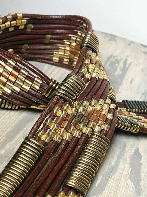 Vintage Winged Lion Statement Belt