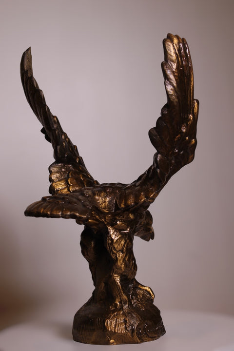 Bronze Finish Eagle Sculpture