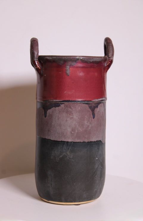 Judy Jackson Stoneware Handled Vessel