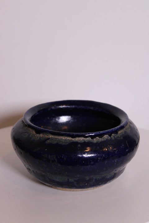 Vintage Cobalt Blue Studio Pottery Bowl Planter