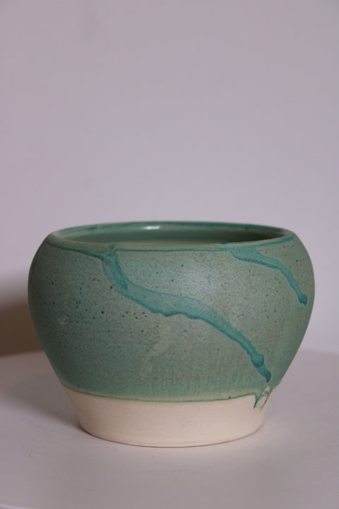 Pair of Celadon Studio Pottery Bowls | Handmade Ceramic