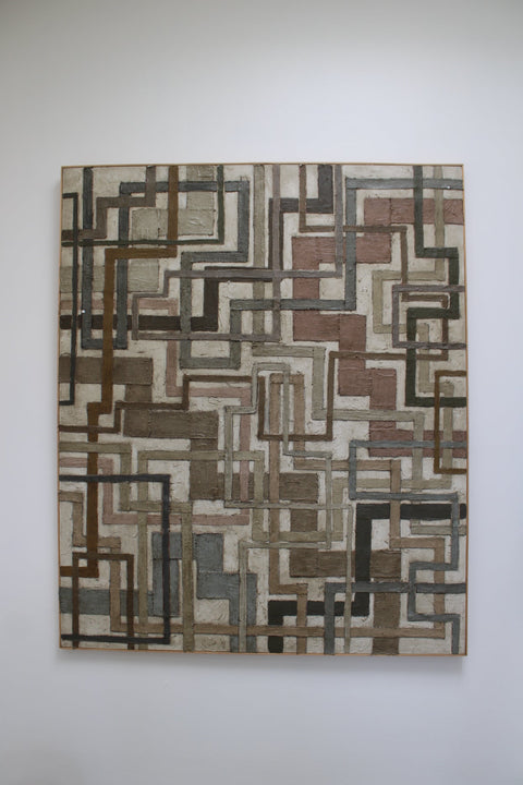 Grid Line by Angela Dickerson – Large Original Abstract Painting