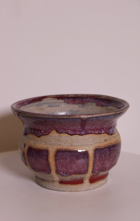 Magenta Waved Studio Cachepot