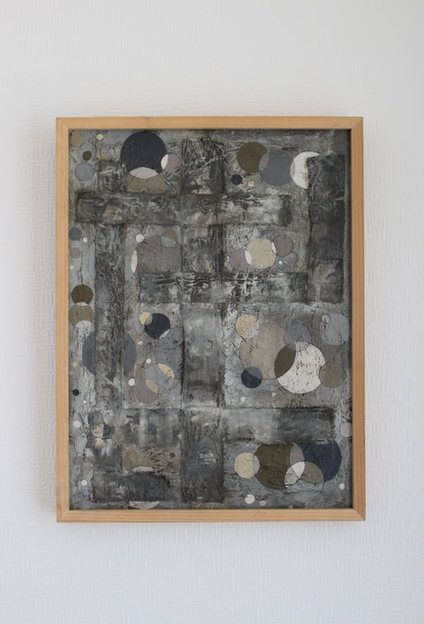 Angela Dickerson Silver Stone Field Original Framed Artwork