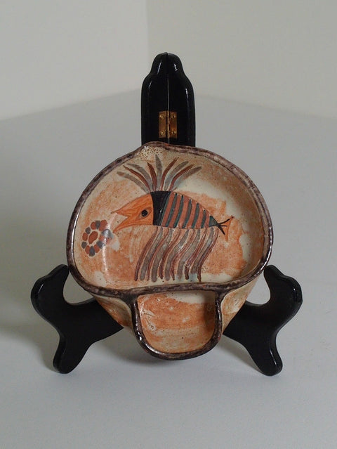 Vintage Ceramicarte Cascais Portugal Fish Bowl Hand Painted Portuguese Pottery