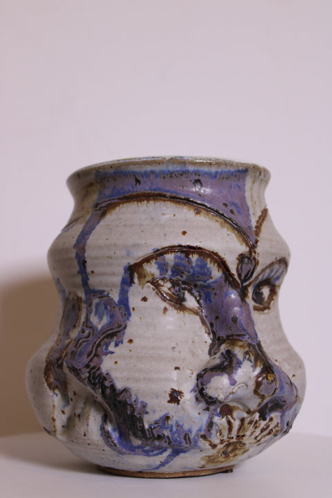 Figural Expression Face Studio Vessel