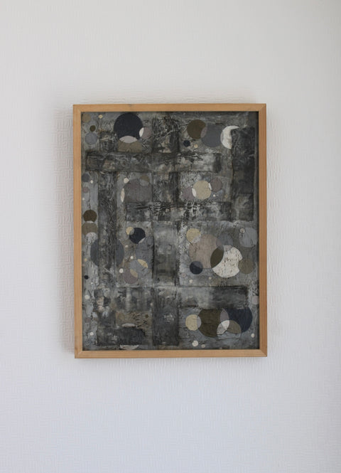 Angela Dickerson Silver Stone Field Original Framed Artwork