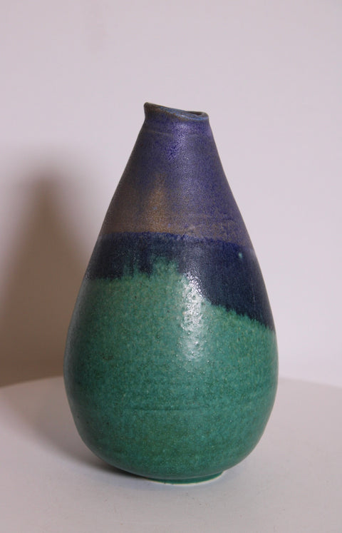 Teal Studio Pottery Bud Vase | Hand-Thrown Ceramic