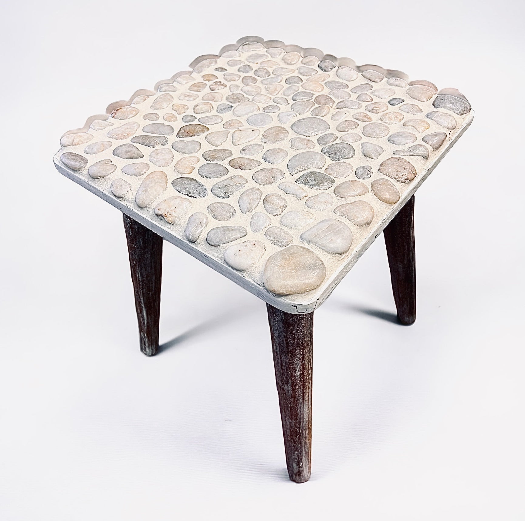 Hand tiled Pebbled Stone Handmade Table