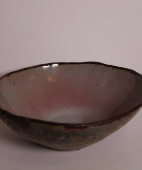 Circle Chop Mark Studio Pottery Centerpiece Bowl