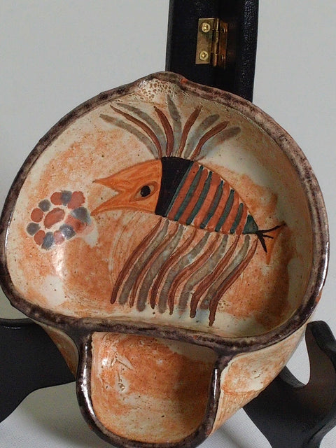 Vintage Ceramicarte Cascais Portugal Fish Bowl Hand Painted Portuguese Pottery
