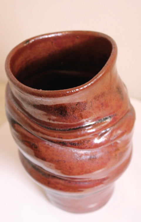 Brutalist Studio Pottery Sculptural Vessel