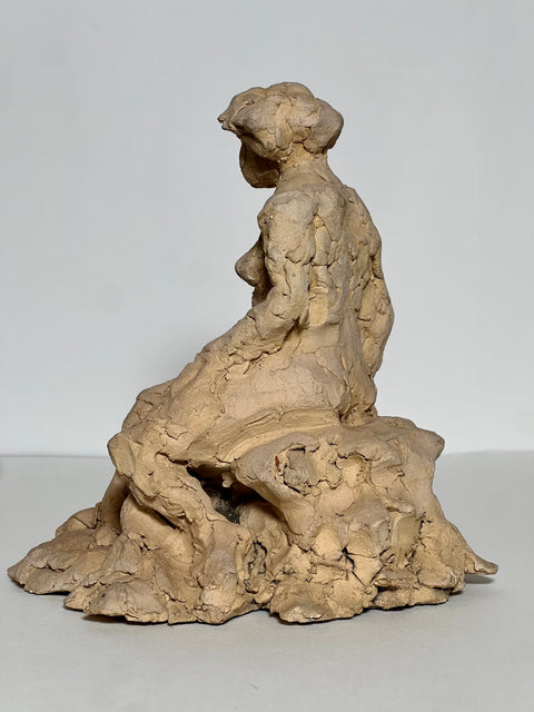 Terracotta Clay Laying Figurine (Vintage)