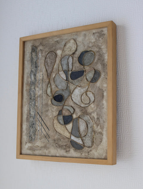 Angela Dickerson Stone Loops Original Framed Artwork