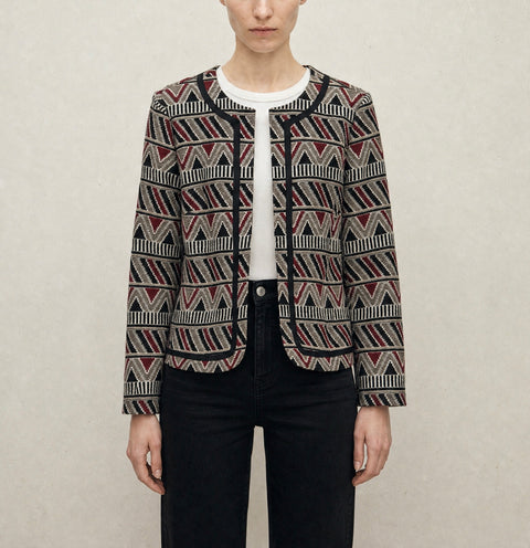 Tahari Southwestern Cropped Jacket