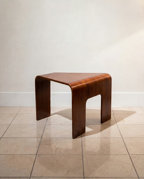 “Ekornes Stressless” Pair Mid Century Bentwood Side Tables