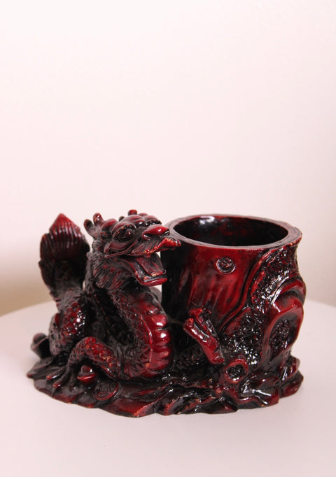 Chinese Dragon Brush Pot Planter