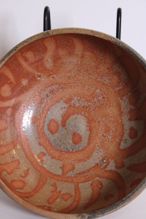 Primitive Carved Ceramic  Decorative Bowl