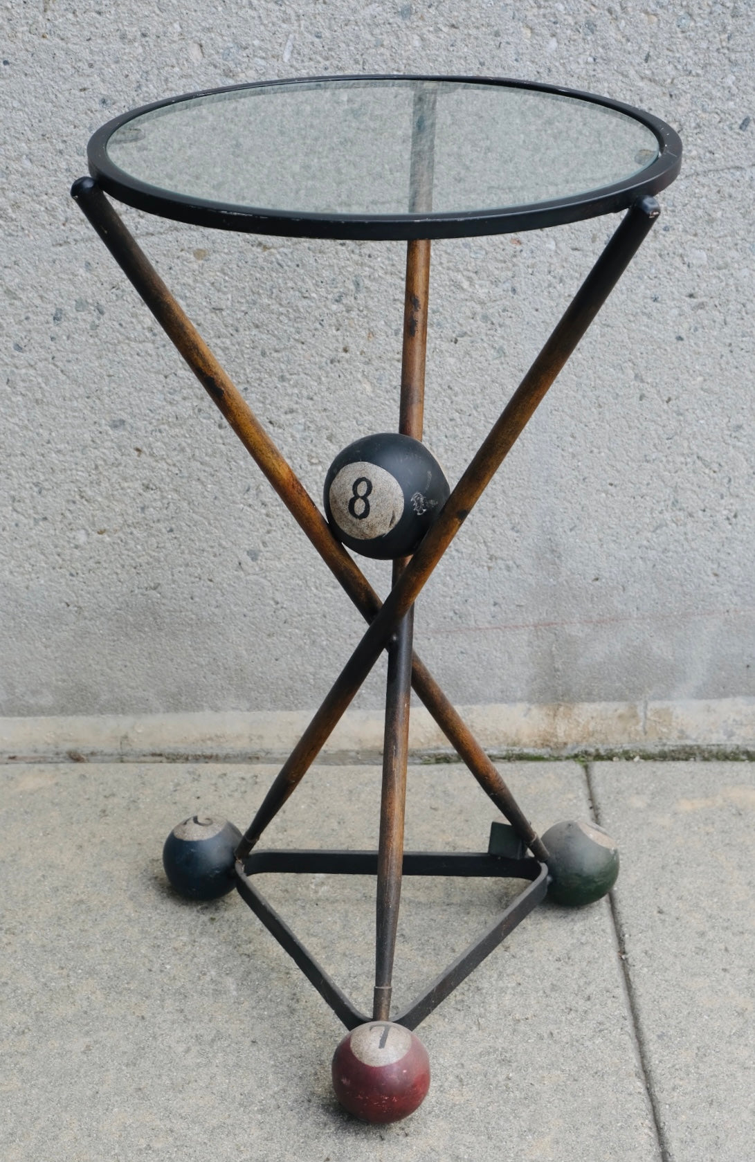 8 Ball Poker Side Table (Vintage)(Sold)