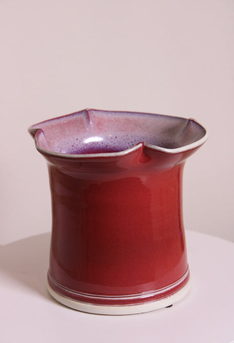 Lotus Rim Studio Pottery Vase